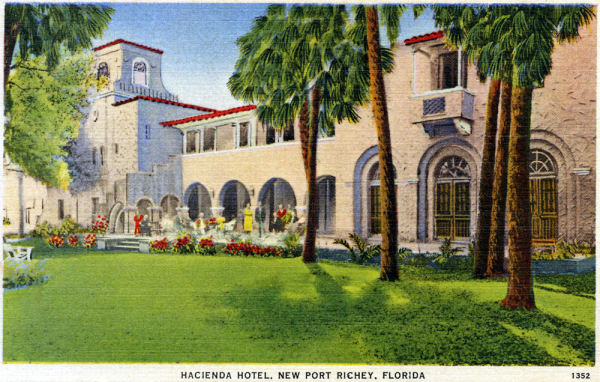 Vintage Postcard of the Hacienda