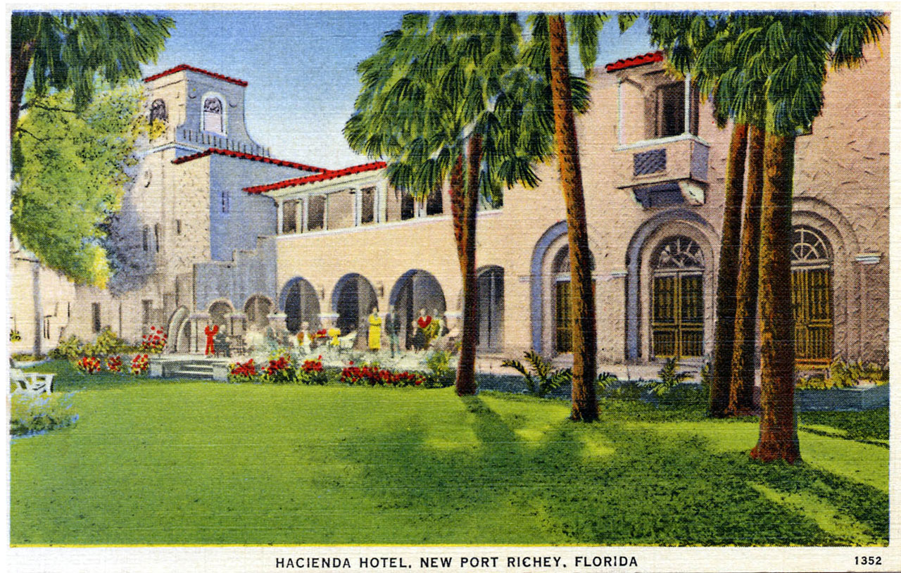 Historical Postcard The Hacienda Hotel